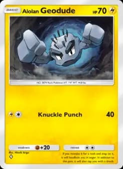 Alolan Geodude — Celestial Guardians — One Diamond