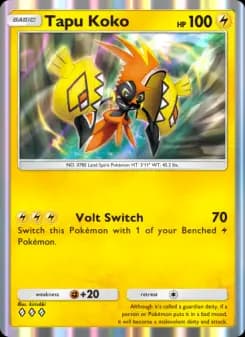 Tapu Koko — Celestial Guardians — Three Diamond