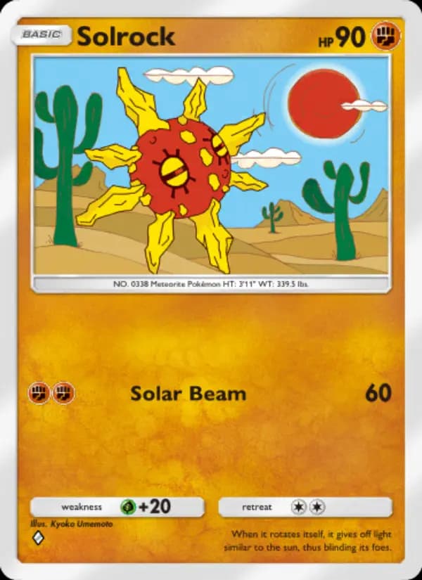 Solrock — Celestial Guardians, One Diamond