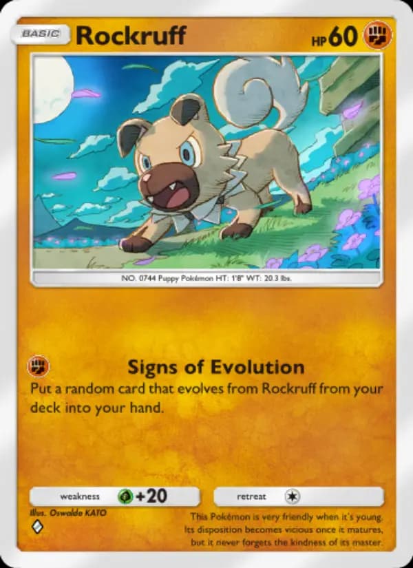 Rockruff — Celestial Guardians, One Diamond