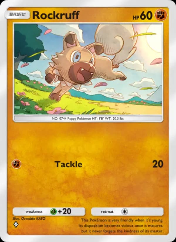 Rockruff — Celestial Guardians, One Diamond
