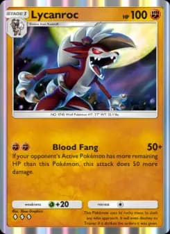 Lycanroc — Celestial Guardians — Three Diamond