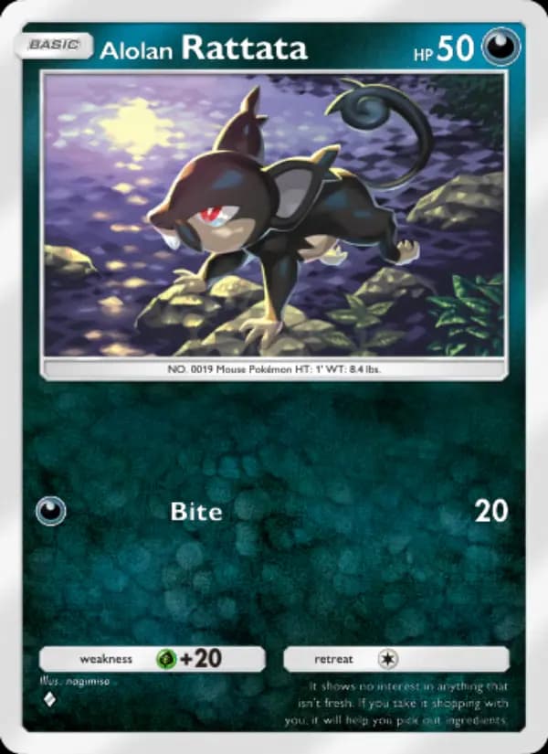 Alolan Rattata — Celestial Guardians, One Diamond