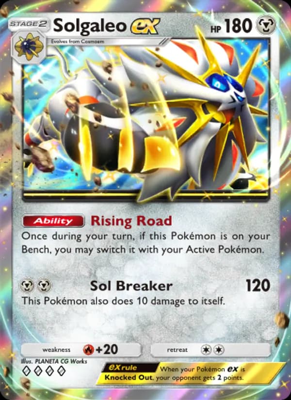 Solgaleo ex — Celestial Guardians, Four Diamond