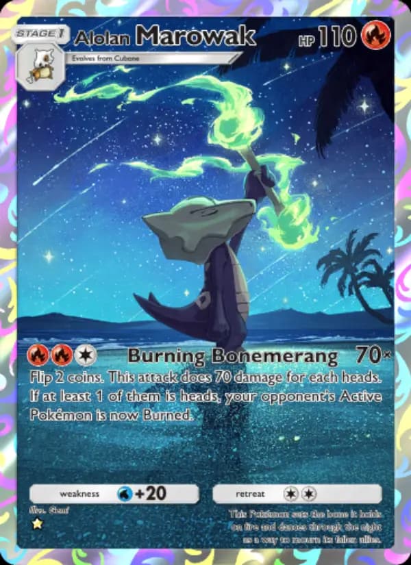 Alolan Marowak — Celestial Guardians, One Star