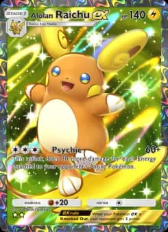 Alolan Raichu ex — Celestial Guardians — Two Star