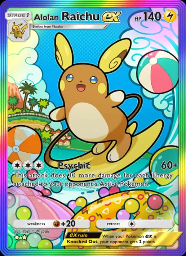 Alolan Raichu ex — Celestial Guardians, Two Star