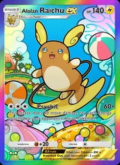 Alolan Raichu ex — Celestial Guardians — Two Star