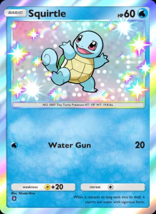 Squirtle — Celestial Guardians, One Shiny