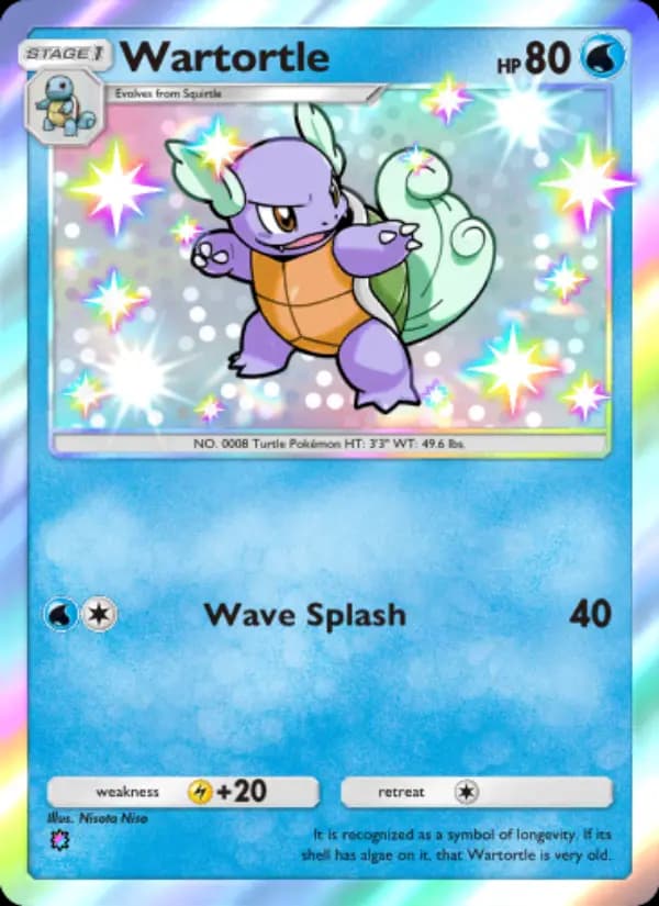 Wartortle — Celestial Guardians, One Shiny