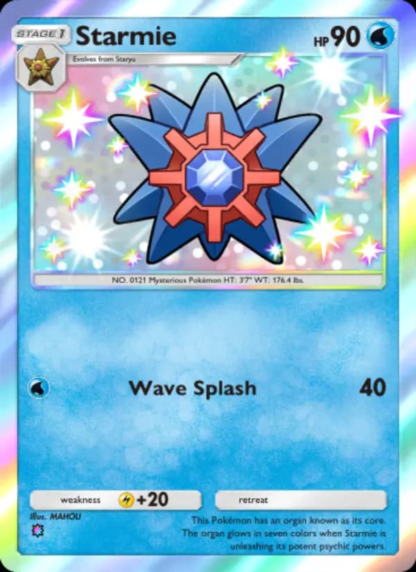 Starmie — Celestial Guardians, One Shiny
