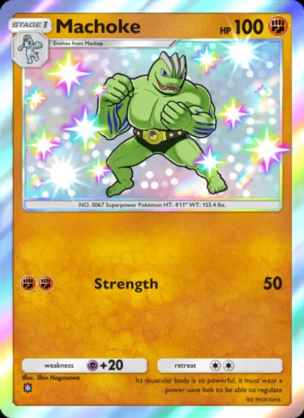 Machoke — Celestial Guardians, One Shiny