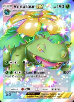 Venusaur ex — Celestial Guardians — Two Shiny