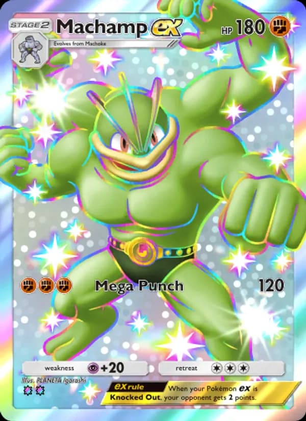 Machamp ex — Celestial Guardians, Two Shiny