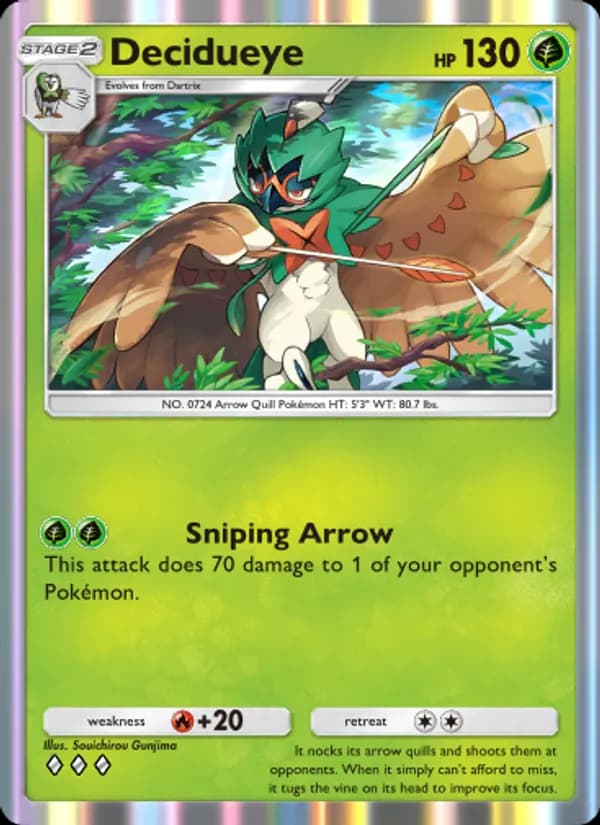Decidueye — Extradimensional Crisis, Three Diamond