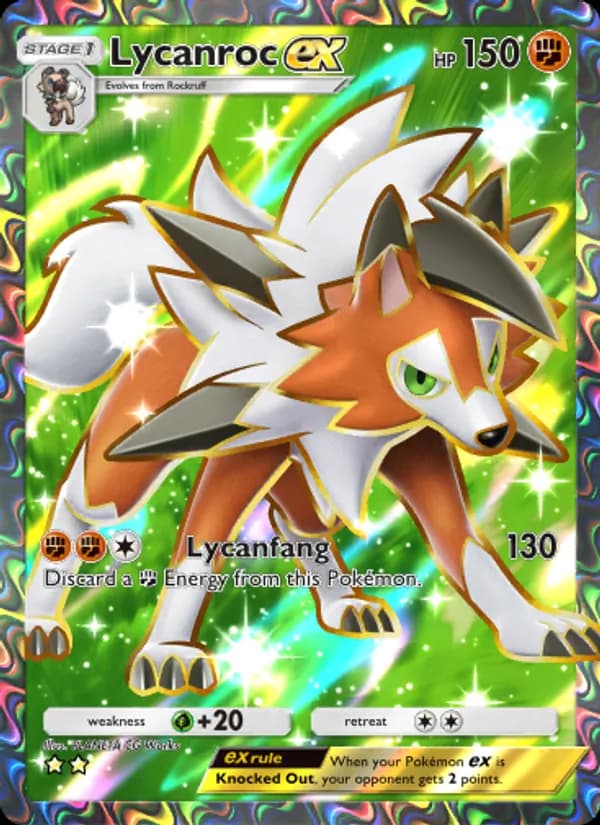 Lycanroc ex — Extradimensional Crisis, Two Star