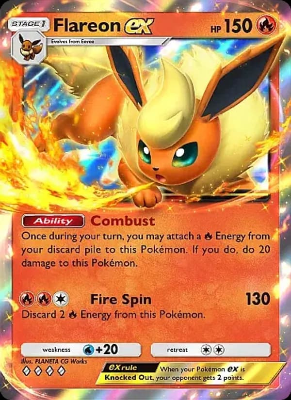 Flareon ex — Eevee Grove, Four Diamond