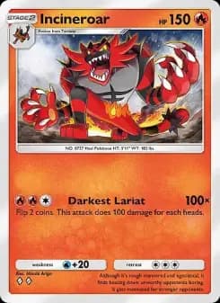 Incineroar — Eevee Grove — Two Diamond