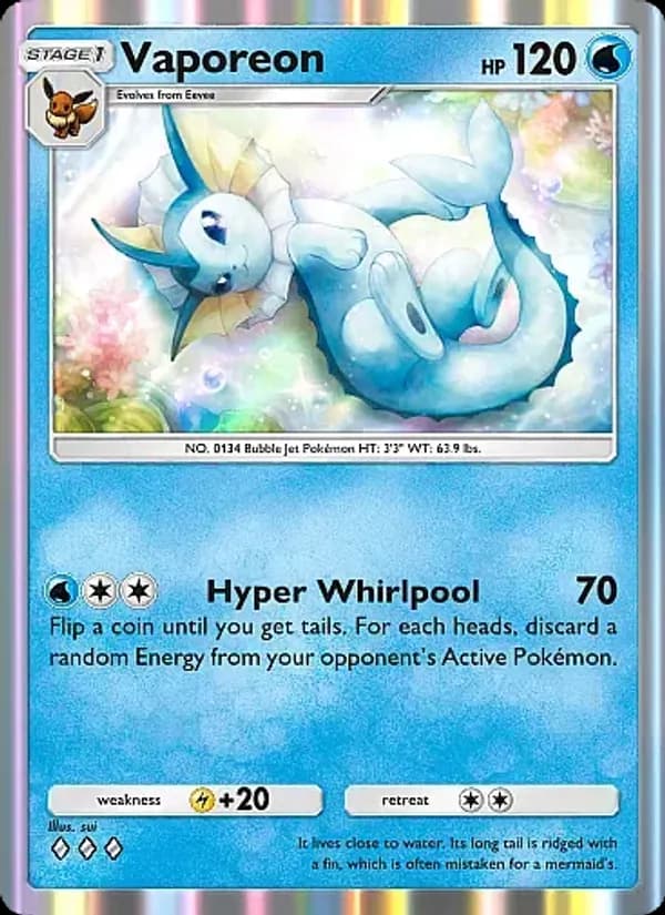 Vaporeon — Eevee Grove, Three Diamond