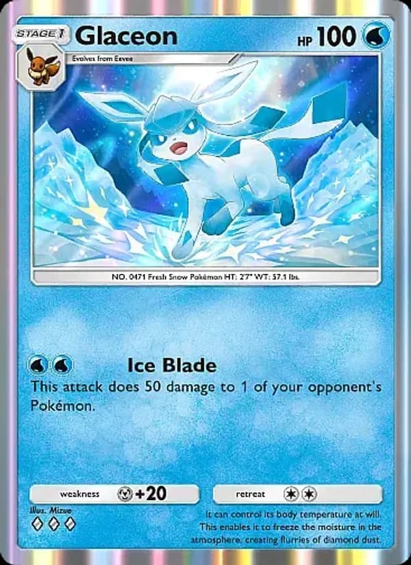 Glaceon — Eevee Grove, Three Diamond