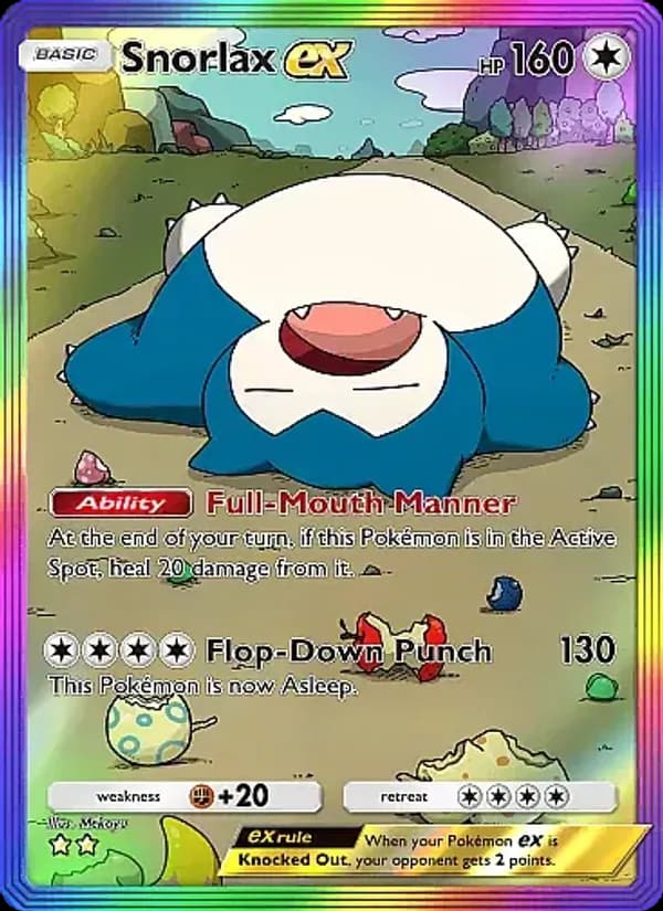 Snorlax ex — Eevee Grove, Two Star