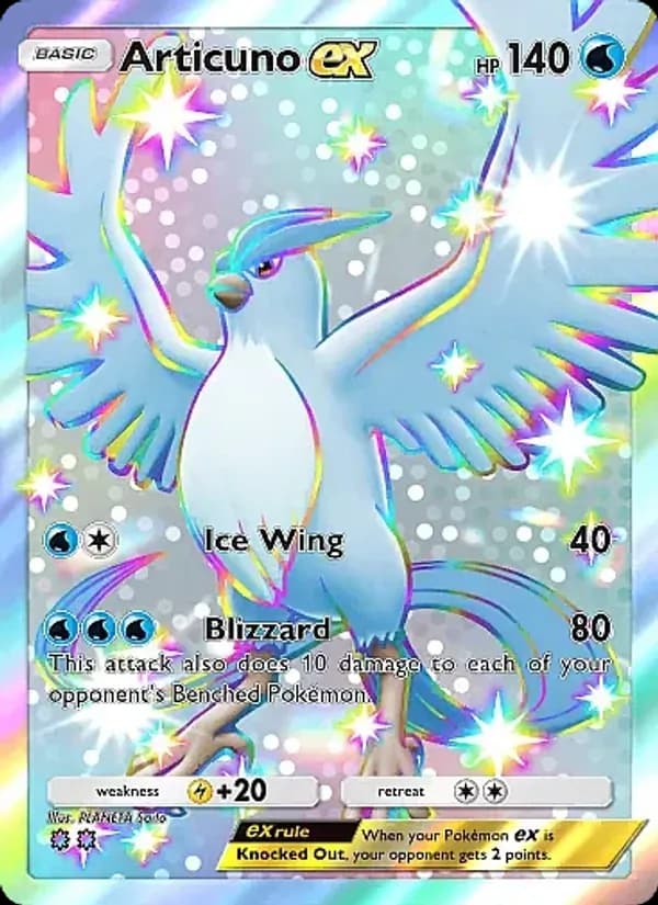 Articuno ex — Eevee Grove, Two Shiny