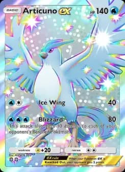 Articuno ex — Eevee Grove — Two Shiny