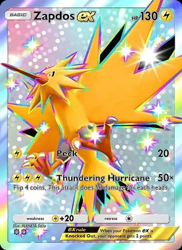 Zapdos ex — Eevee Grove, Two Shiny
