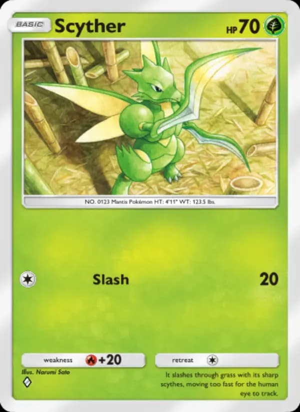 Scyther — Wisdom of Sea and Sky, One Diamond