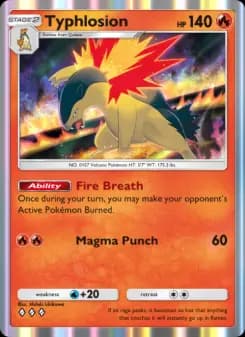 Typhlosion — Wisdom of Sea and Sky — Three Diamond