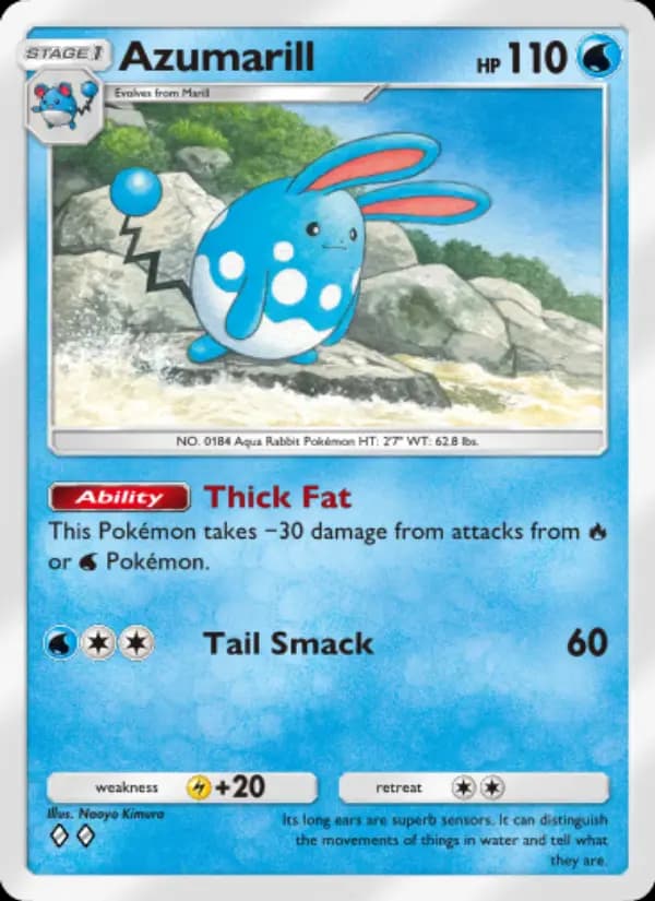 Azumarill — Wisdom of Sea and Sky, Two Diamond
