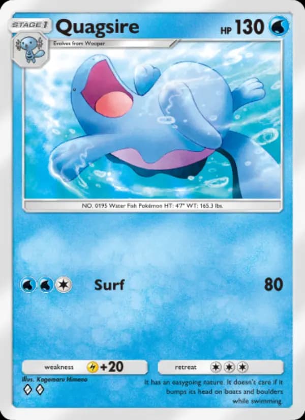 Quagsire — Wisdom of Sea and Sky, Two Diamond
