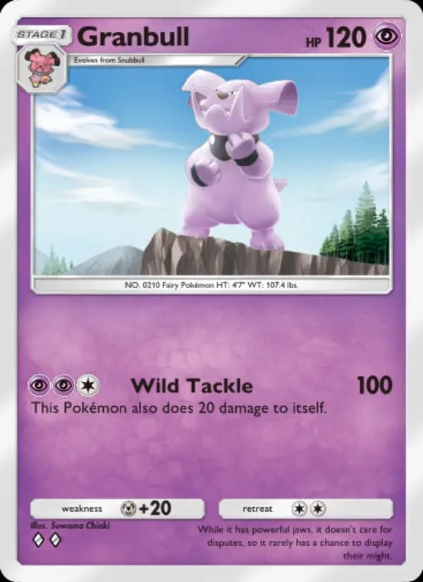 Granbull — Wisdom of Sea and Sky, Two Diamond