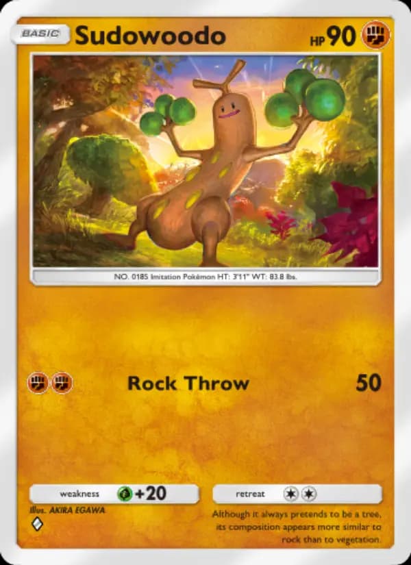 Sudowoodo — Wisdom of Sea and Sky, One Diamond