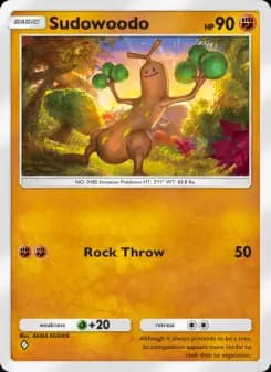 Sudowoodo — Wisdom of Sea and Sky — One Diamond