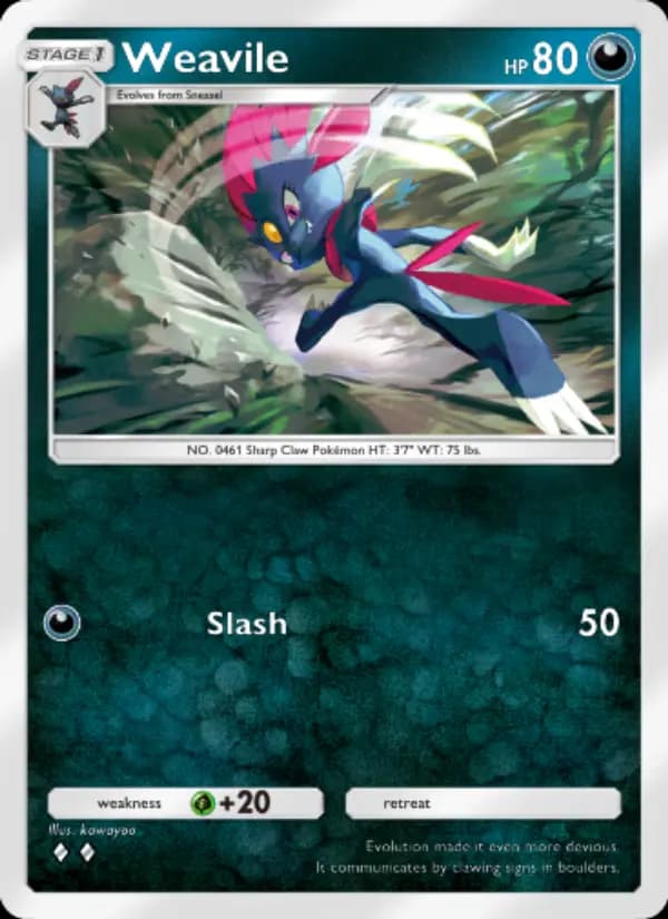 Weavile — Wisdom of Sea and Sky, Two Diamond
