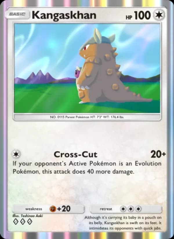 Kangaskhan — Wisdom of Sea and Sky, Three Diamond