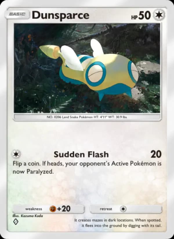 Dunsparce — Wisdom of Sea and Sky, One Diamond