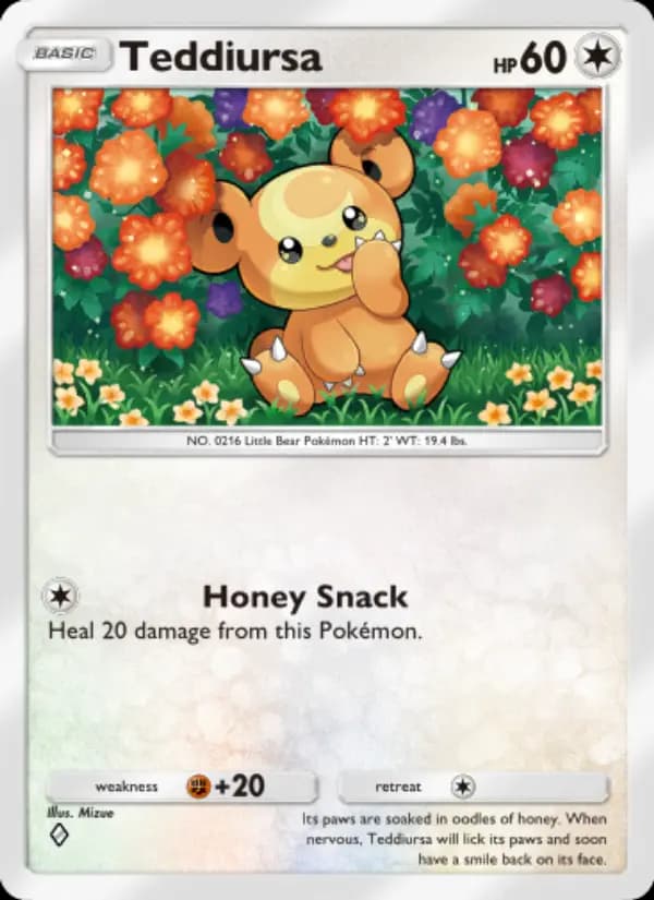 Teddiursa — Wisdom of Sea and Sky, One Diamond