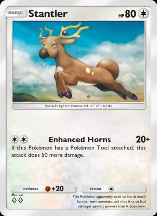 Stantler — Wisdom of Sea and Sky, Two Diamond