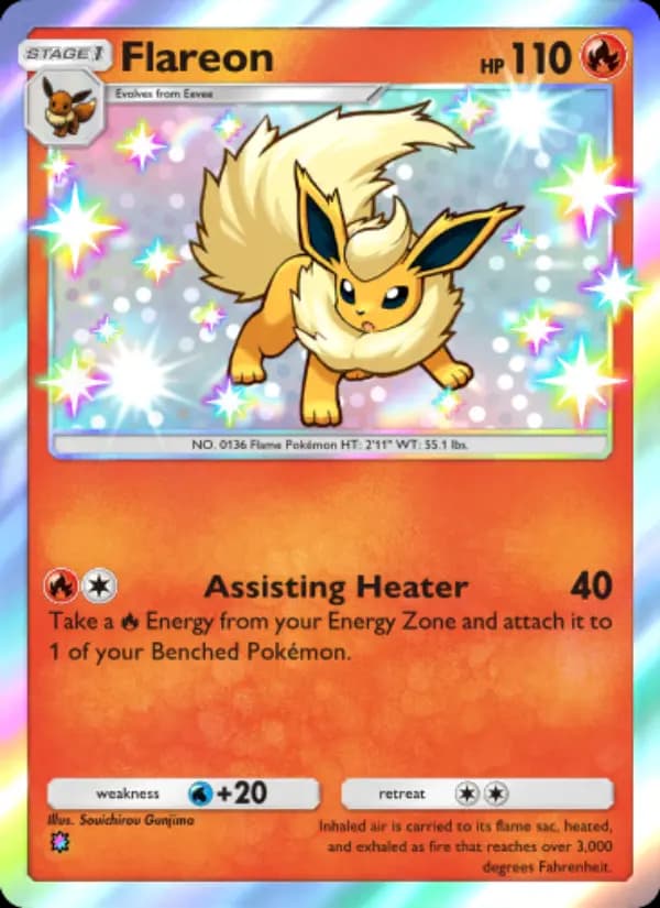 Flareon — Wisdom of Sea and Sky, One Shiny
