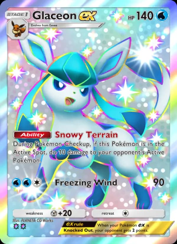 Glaceon ex — Wisdom of Sea and Sky, Two Shiny