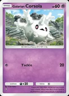 Galarian Corsola — Secluded Springs — One Diamond