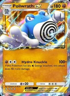 Poliwrath ex — Secluded Springs — Four Diamond