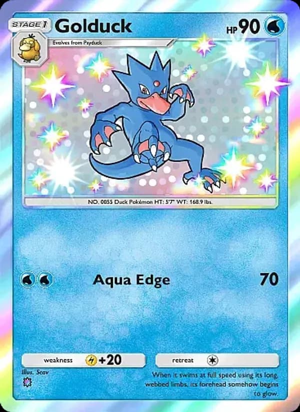 Golduck — Secluded Springs, One Shiny