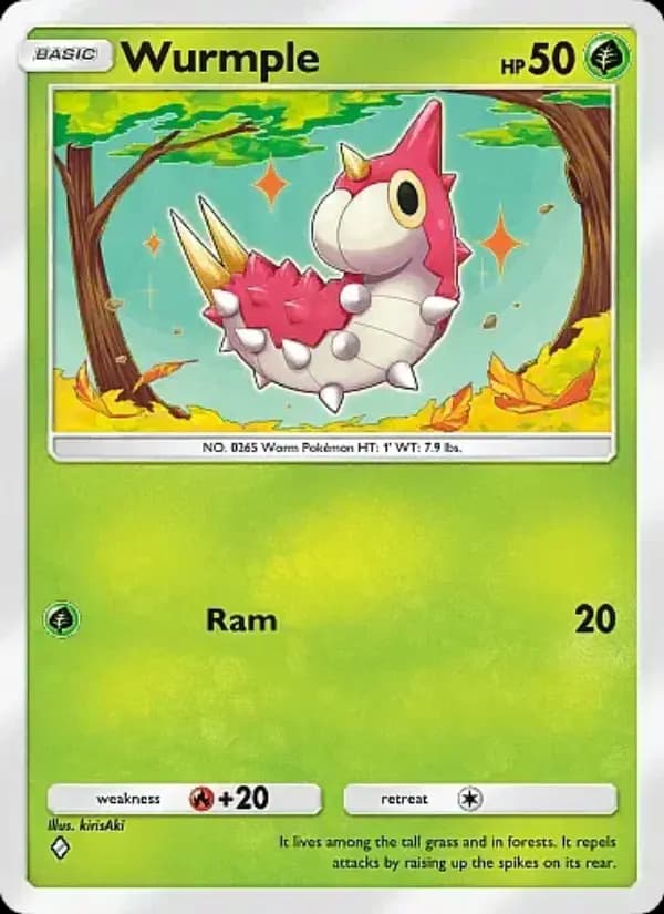 Wurmple — Mega Rising, One Diamond
