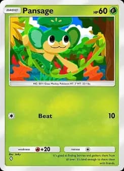 Pansage — Mega Rising — One Diamond