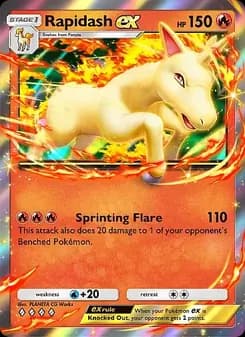 Rapidash ex — Mega Rising — Four Diamond