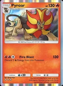 Pyroar — Mega Rising — Three Diamond