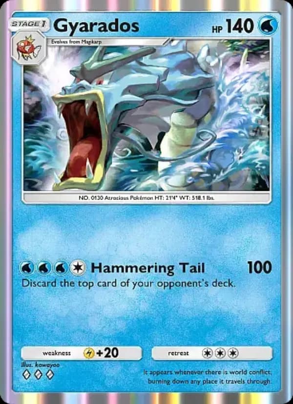 Gyarados — Mega Rising, Three Diamond